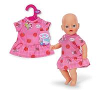 BABY born Vestido para muñeca Rosa con manzanas y mariquitas 36 cm