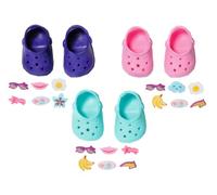 BABY born Zapatos con alfileres 832837 - Zapatos con alfileres decorativos para muñecas de hasta 43 cm - Disponible en cuatro colores surtidos, se suministra un par - Edad: 3+ años