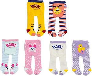 BABY Born, Zapf Creation 828236 - Leotardos para muñecas (43 cm, 2 Unidades, 3 diseños, no Seleccionable)