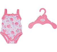 BABY born Zapf Creation 834237 Cuerpo de Muñeca, Cuerpo 43 cm, Conjunto de Ropa Interior en Blanco y Rosa para Muñecas de 43 cm con Percha