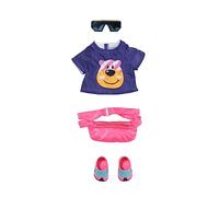 BABY born Accesorios para muñecas 835654 – Conjunto bici 43 cm: camiseta, gafas, riñonera, zapatos