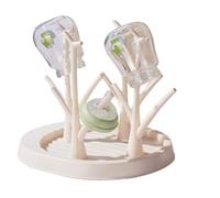 Baby Bottle Drying Rack - Bottle Dryer | Baby Bottlee Holder | Toddler Feeding Station | Tree Shaped Space Saving Nipple Dryer Holder | Portable Feeding Organizer for Teething Toys, Pump Part Draining