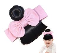 Baby Bowknot Bangs Wigs, Bangs Hairpiece Elastic, Skin Friendly Band, Cute Hair Accessories for Stage Performances, Celebrations, Birthday, Gatherings, Photo Shoots
