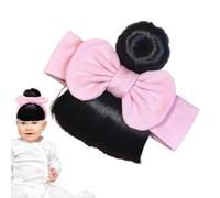 Baby Bowknot Bangs Wigs, Toddler Wig Hairpiece, Soft Elastic Headwear, Skin-Friendly Costume Accessory Stage Performance, Photoshoots, Ideal For Parent-Child Gatherings, 7.09inches