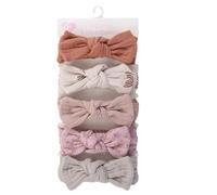Baby Bows Bows Dienbands, Bows de diadema para niñas | Costo para bebés - Accesorios para el cabello elástico para envoltura, banda de diada de nudos y elásticos para accesorios para