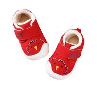 Baby Boy Girl Sneakers Fall and Winter Soft Sole Non Slip Padded Cotton Shoes Lightweight Toddler Shoes Baby Mädchen Schuhe, Rojo sandía, 22 EU