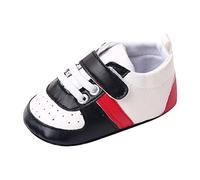 Baby Boys Moccasins Sneakers PU Leather First Walking Shoes Cute Infant Boys Soft Sole Barefoot Crib Flats Anti Slip Prewalkers Toddler Slip On Running Trainers