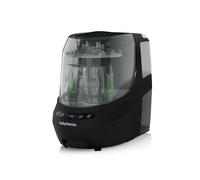 Baby Brezza Bottle Washer Pro - Limpiador de Biberones Automático, Esterilizador y Secador 3 en 1 | Lavado a Presión con 6 Modos de Limpieza | Mayor Capacidad - 4 Biberones y Accesorios (Negro)