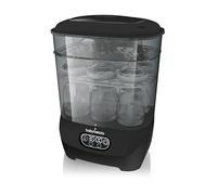 Baby Brezza - Esterilizador de Biberones 7 en 1, Sacaleches y Chupetes, Función Secado, Esteriliza a Vapor hasta 8 Biberones, Máxima Capacidad, Diseño Modular, Filtro HEPA, Esterilizador Eléctrico