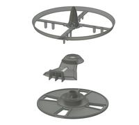 Baby Brezza Formula Pro Advanced - Juego de rueda agitadora de repuesto, cubierta de bloqueo y rueda de medición, también conocido como piezas naranjas, gris