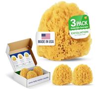 Baby Buddy Esponja de baño natural absorbente, esponja exfoliante suave, suave para la piel tierna del bebé, accesorios de baño para bebés y niños, baño infantil, biodegradable, hipoalergénica