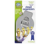 Baby Buddy Organizador de armario Size-It - Divisores de ropa de bebé - Organización de ropa de guardería para bebés y niños hasta la talla 8, gris, 5 unidades