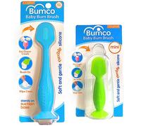 Baby Bum Brush, Aplicador original de crema para la dermatitis del pañal, cepillo de silicona suave y flexible, regalo único + mini aplicador de crema para la dermatitis del pañal con estuche de