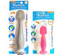 Baby Bum Brush, Aplicador original de crema para la dermatitis del pañal, cepillo de silicona suave y flexible, regalo único + mini aplicador de crema para la dermatitis del pañal con estuche de