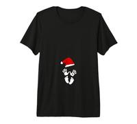 Baby Bump First Christmas Embarazo Camisetas Humor Camiseta Premium