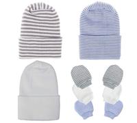 Baby Caps and Mittens Hospital recin nacido Beanie Hats No Scratch Gloves Babies Soft Babies Juego de regalos para nios (estilo 5)