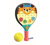 Baby Clementoni 17591 - Padel para bebé con Pelota, Pelota de Goma Suave y Centro de Actividad electrónica para Habilidades motoras y destreza, para niños de 1 a 4 años