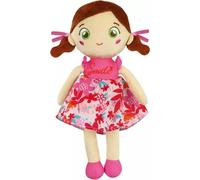 Clementoni Baby Pink Lily, Muñeca de Trapo Blandita para Bebés, Muñeco de Peluche de Tela para el Desarrollo Emocional y Afectivo, Lavable, Regalo Desde los 0 Meses - 17603