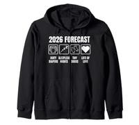 Baby Coming Soon 2026 Forecast Baby Shower Funny New Dad Mom Sudadera con Capucha