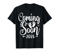 Baby Coming Soon 2026 Newborn Announcement Pregnancy Reveal Camiseta