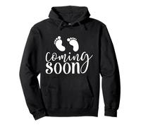 Baby Coming Soon Pregnancy Announcement New Mom Dad Sudadera con Capucha