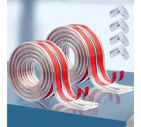 Baby Corner Protectors & Edge Guards, 10 m Self-Adhesive Clear Silicone, Soft Furniture Safety Bumper for Tables, Cabinets, Glass, and Sharp Edges