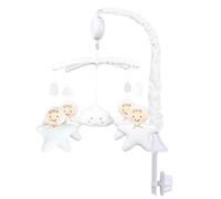 Baby Crib Mobile, Rotating Plush Toy, Wind-Up Animal Nursery Decor, Soft Hanging Toys with Music Box, Soothing Melodies for Crib, Cradle, Baby’s Room, 28.74x12.99 Inches