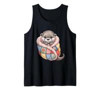 Baby Cute Otters - Colcha para Cama con diseño de Sweet Dreams Camiseta sin Mangas