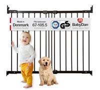 Baby Dan 55116-2600-10-85 - Barrera metálica ajustable negro negro