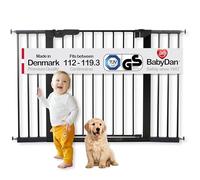 Baby Dan 60116-2696-02-88, 1 barrera de puerta de fijación a presión, para puertas o escaleras de 73,2 x 71,8 x 5 cm, color negro