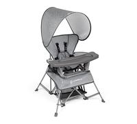 Baby Delight Go with Me Venture - Silla portátil para interiores y exteriores, con parasol, 3 etapas de crecimiento, color gris (Elephant Grey)