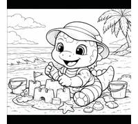 Baby Dinosaur Coloring Book for Kids Ages 3-6