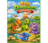 Baby Dinosaurs Coloring Book: Fun & Easy Prehistoric Coloring for Kids Ages 5-7 (WHI Knot Kids Coloring Adventures)