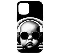 Baby DJ, diseño, Moderno, diversión, Mezcla y Festival, Blanco, Retro Carcasa para iPhone 12/12 Pro