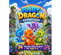 Baby Dragon Adventures Coloring Book: Adorable Baby Dragon Coloring Pages for Kids Ages 5-6