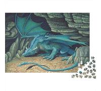 Baby Dragón in The Cave Rompecabezas Puzzle,1000pcs (75x50cm) Adulto Juego EduGatoivo Decoración del Hogar