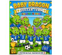Baby Dragon Soccer Team Coloring Book: Adorable illustrations of Baby Dragon and his friends winning the championship