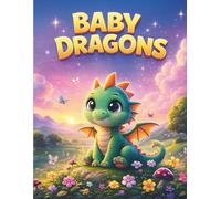 Baby Dragons Coloring Book for Kids: 43 Easy and Fun Fantasy Coloring Pages - Cute Dragons, Magical Creatures, Kawaii Designs, Ages 4 -10