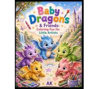 Baby Dragons & Friends: Coloring Fun for Little Artists: A Magical Dragon Coloring Books for Kids Ages 3-8 with 30+ Adorable Pages