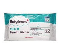 Baby Dream Med Toallitas 80 unidades Terapia correspondiente Cuidado en rasquizones, sin perfume, suave y para el cuidado Limpieza, con sanddornöl, diseñado con experimentados Dermatólogos