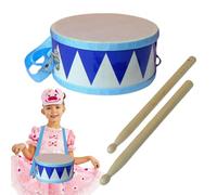 Baby Drum Set - Kit de batería para niños de doble cara con correa ajustable | Tambores de bebé Instrumentos musicales Juguetes | Juguete de percusión de aprendizaje temprano para niños pequeños, clas