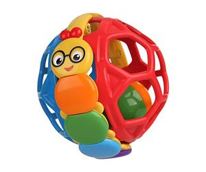 Baby Einstein, Bendy Ball Pelota Oruga, Oball Sonajero de Juguete sin BPA, a Partir de 3 Meses