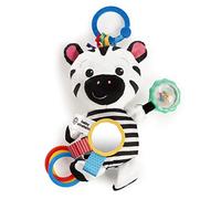 Baby Einstein Cebra Sensorial Colgante, Juguete de Actividades con Texturas, Sonidos y Estímulos para Desarrollo Cognitivo
