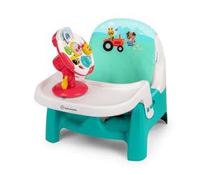 Baby Einstein Farm Explorers Asiento Elevador Compacto 2 en 1 con Bandeja y Volante Musical para Bebés de 6 a 36 Meses