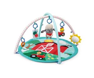Baby Einstein, Gimnasio de Actividades Happy Harvest Touch & Feel, colección Farm Explorers, con Oveja Musical de Peluche, Desde recién Nacidos