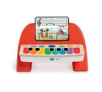 Baby Einstein Hape Cal's First Melodies Magic Touch Piano, juguete musical de madera, 6 melodías, 4 modos, 3 partituras, a partir de 6 meses, Piano Rojo, 1 Unité (Lot de 1)