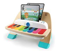 Baby Einstein, Hape, Piano Magic Touch, juguete musical de madera, instrumentos musicales electrónicos para niños, incluye 3 partituras y 6 canciones, volumen ajustable, a partir de 6 meses