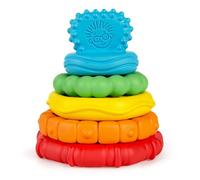 Baby Einstein, Juego de Mordedores, Stack & Teethe, Anillos de dentición apilables con texturas múltiples, juguetes de actividad y desarrollo para apilar y encajar, a partir de 3 meses