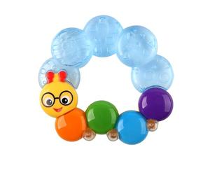 Baby Einstein, Sonajero y Mordedor Teether-pillar, Oruga de Juguete para la dentición, Edades 3 meses +