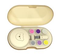 Baby Electric Nagel Trimmer - 6 cabezales de reemplazo Kit de manicura, Archivo de babera Molino eléctrico | Máquina para niños Viaje de las uñas de los pies del niño.